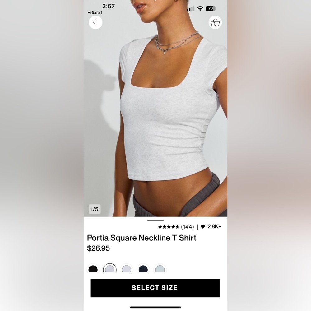 Garage Square Neck Top